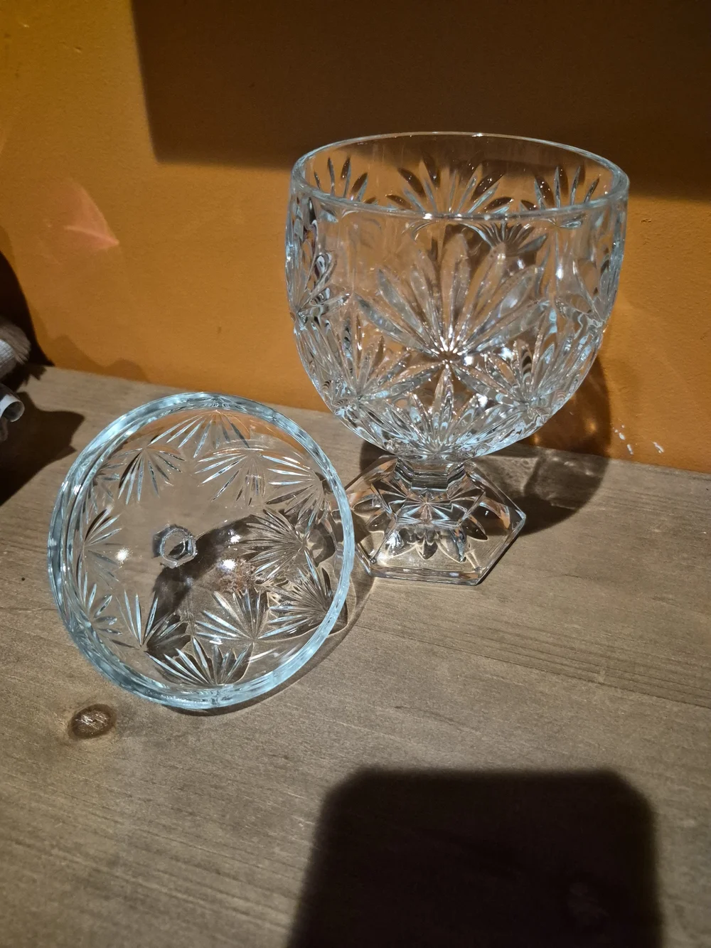Vintage Cristal d'Arques Durand Luminarc Katya Lead Crystal Candy Dish 9 in.